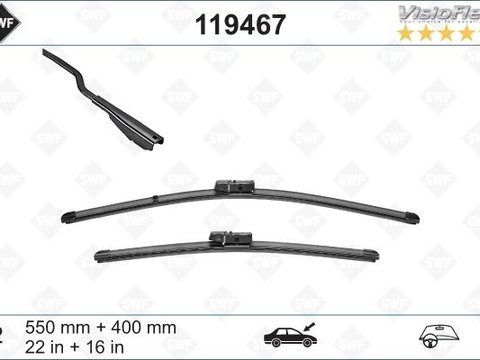 Swf set lamele stergator fata pt ford ecosport 2013-