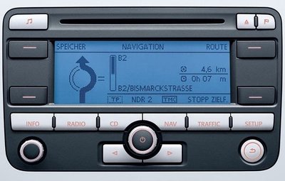 T1006 RADIO CD GPS MP3 NAVIGATIE VW TOURAN GOLF 5 