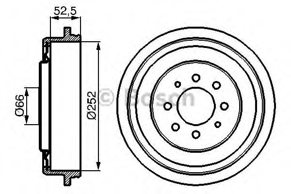 Tambur frana 0 986 477 067 BOSCH pentru Renault 18 Renault 21 Renault 25 Renault Fuego Renault Espace Renault Express Renault Extra Renault Rapid Renault Kangoo Renault Safrane Renault Laguna Renault Megane Renault ScEnic