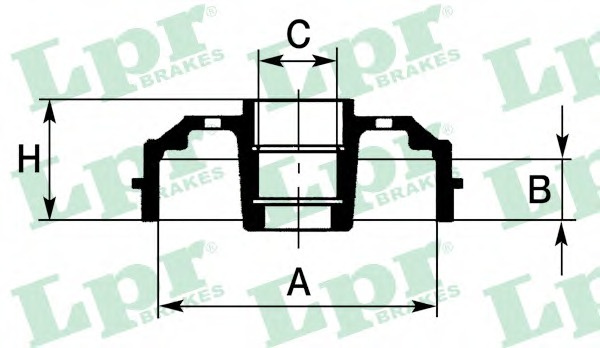 Tambur frana 7D0601 LPR pentru Opel Corsa Opel Vita Opel Tigra