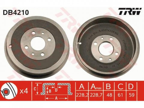 Tambur frana Alfa Romeo 146 (1994-2001) [930] #2 0000060814839