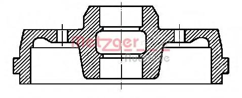 Tambur frana AUDI FOX (80, 82, B1), AUDI 4000 (81, 85, B2), SEAT CORDOBA limuzina (6K1, 6K2) - METZGER BT 734