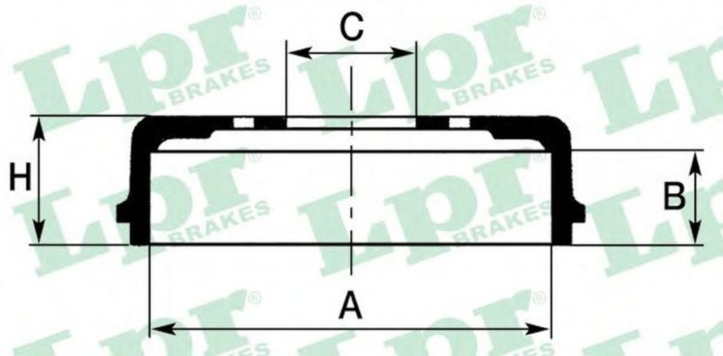 Tambur frana CITROEN BERLINGO B9 LPR 7D0146R