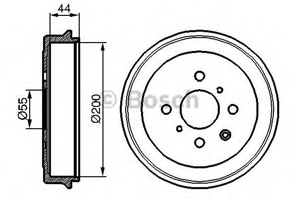 Tambur frana CITROEN C1 II (2014 - 2016) BOSCH 0 986 477 148 piesa NOUA