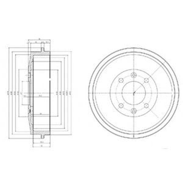 Tambur frana CITROEN XSARA PICASSO N68 DELPHI BF169