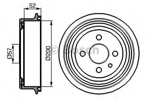 Tambur frana DAEWOO LANOS (KLAT) - Cod intern: W20279038 - LIVRARE DIN STOC in 24 ore!!!