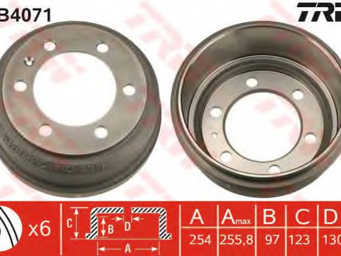 Tambur frana DB4071 TRW pentru Alfa romeo Ar Iveco Daily