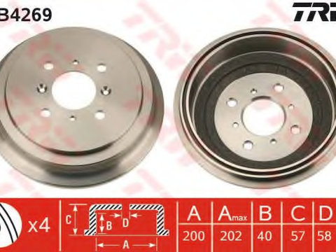 Tambur frana DB4269 TRW