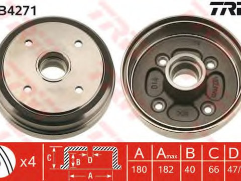 Tambur frana DB4271 TRW