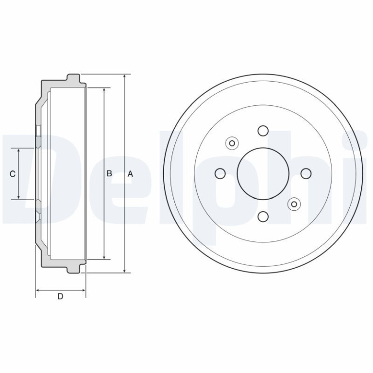 Tambur frana DELPHI BF570