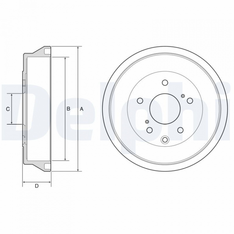 Tambur frana DELPHI BF636