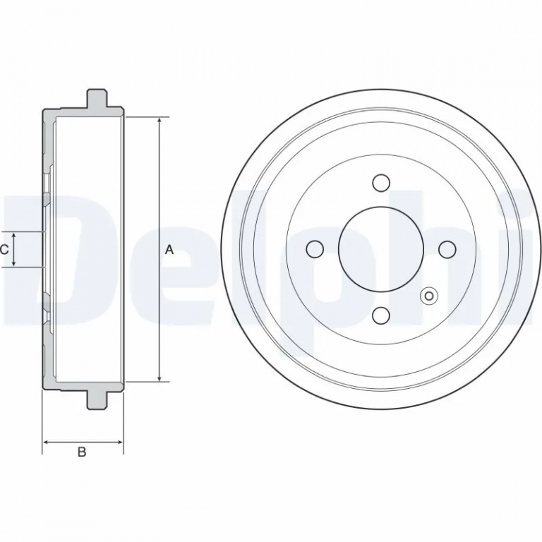 Tambur frana Delphi SKODA CITIGO (NF1) 2011-2019 - BF549