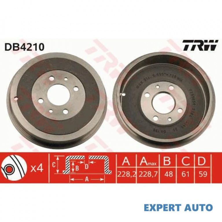 Tambur frana Fiat DOBLO Cargo (223) 2000-> #8 0000060814839