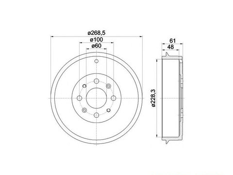 Tambur frana Fiat GRANDE PUNTO (199) 2005-2016 #2 14A85510