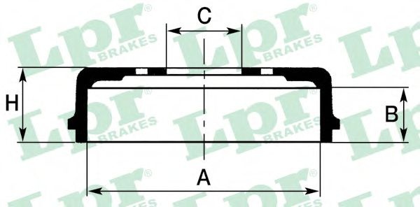 Tambur frana FIAT PUNTO EVO (199) (2008 - 2016) LP