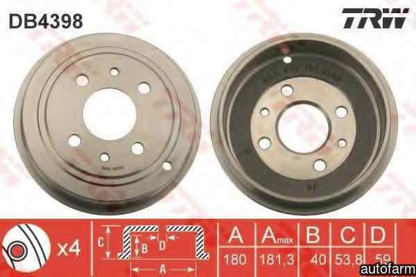 Tambur frana FIAT TIPO 160 TRW DB4398