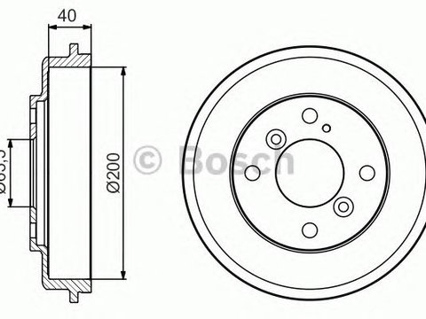 Tambur frana FORD FIESTA VI - Cod intern: W20162198 - LIVRARE DIN STOC in 24 ore!!!