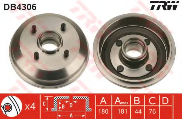 Tambur frana # Ford Ka 1996 1997 1998 1999 2000 20