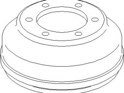 Tambur frana FORD TRANSIT bus (E_ _), FORD TRANSIT Van (E_ _), FORD TRANSIT platou / sasiu (E_ _) - TOPRAN 302 343