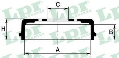 Tambur frana FORD TRANSIT platou sasiu FM FN LPR 7