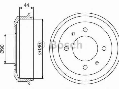 Tambur frana HYUNDAI ACCENT I X3- BOSCH 0986477181