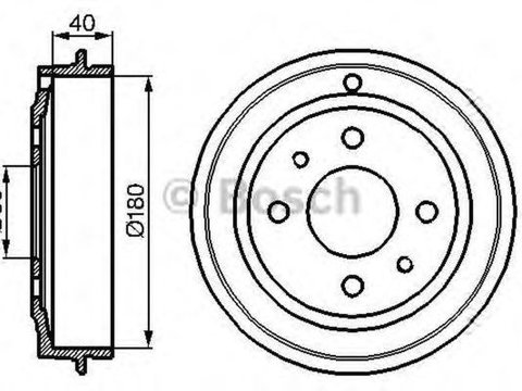 Tambur frana LANCIA DELTA II 836 BOSCH 0986477083