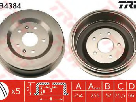 Tambur frana LAND ROVER FREELANDER (LN) (1998 - 2006) TRW DB4384