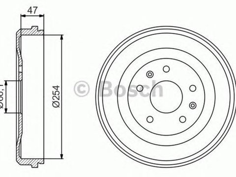 Tambur frana LAND ROVER FREELANDER Soft Top LN BOSCH 0986477193