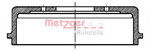 Tambur frana MERCEDES-BENZ A-CLASS (W168) - METZGER BT 9201