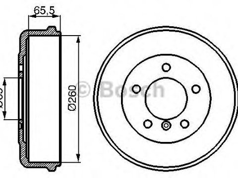 Tambur frana MERCEDES G-CLASS (W461) (1990 - 2016) Bosch 0 986 477 038