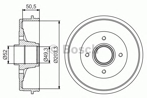 Tambur frana NISSAN NOTE (E11) - Cod intern: W20162159 - LIVRARE DIN STOC in 24 ore!!!