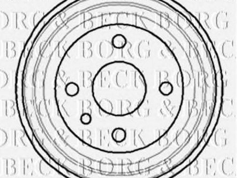 Tambur frana OPEL ASTRA F 56 57 BORG & BECK BBR7042