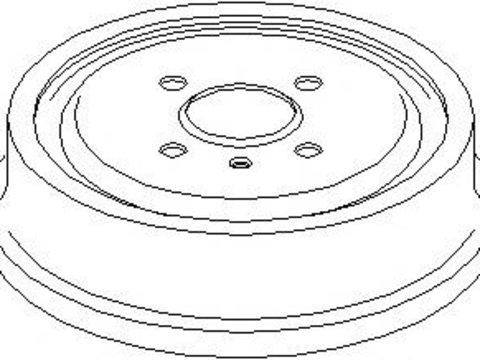 Tambur frana OPEL ASTRA F (56_, 57_), OPEL VECTRA B hatchback (38_), OPEL VECTRA B (36_) - TOPRAN 205 238