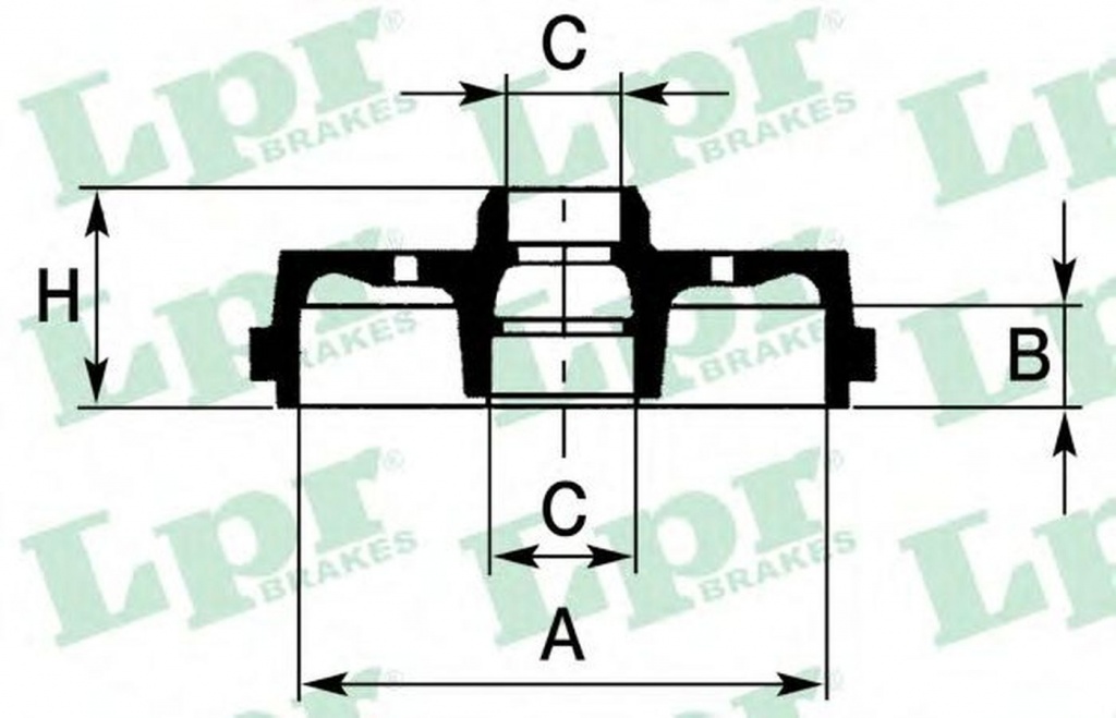 Tambur frana OPEL CORSA B 73 78 79 LPR 7D0139