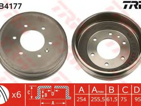 Tambur frana OPEL FRONTERA A 5 MWL4 TRW DB4177