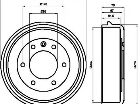 Tambur frana OPEL FRONTERA A Sport (5_SUD2), ISUZU MIDI Van (94000, 98000), VAUXHALL FRONTERA Mk I (A) Sport - TEXTAR 94016800