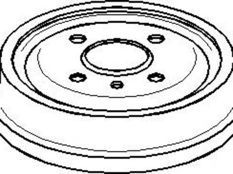 Tambur frana OPEL MONZA E (39_, 49_), OPEL KADETT E hatchback (33_, 34_, 43_, 44_), OPEL ASTRA F (56_, 57_) - TOPRAN 200 931