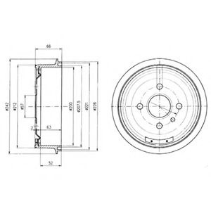 Tambur frana OPEL VECTRA A hatchback (88_, 89_) (1