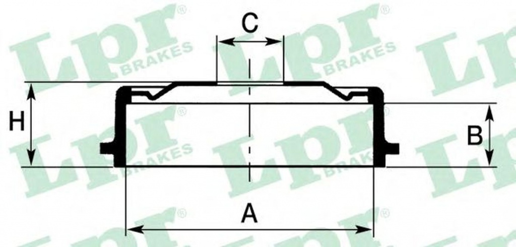 Tambur frana OPEL ZAFIRA B A05 LPR 7D0561