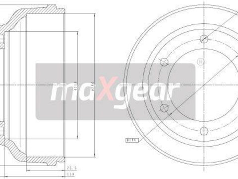 Tambur frana pentru FORD TRANSIT FORD Transit Mk5 Bus (V184, V185) ( 01.2000 - 05.2006) OE 4 078 770