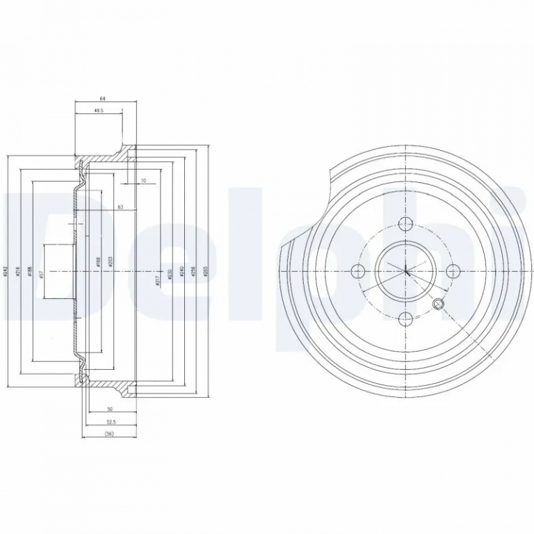 Tambur frana pentru OPEL ASTRA H CLASSIC hatchback (A04) 2009-2018