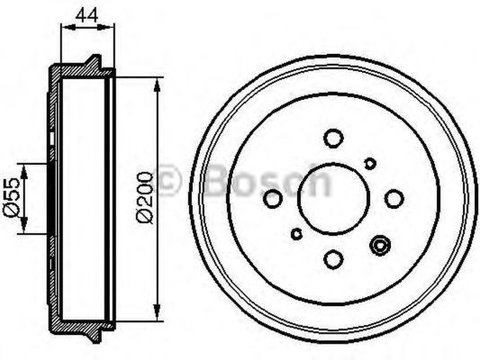 Tambur frana PEUGEOT 107 BOSCH 0986477148