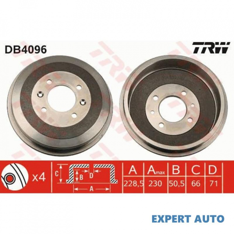 Tambur frana Peugeot 405 Mk II Estate (4E) 1992-1996 #8 0986477060