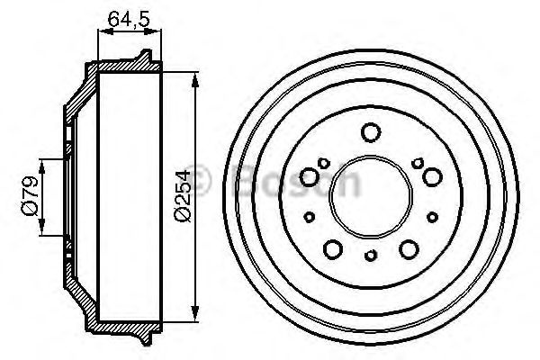 Tambur frana PEUGEOT BOXER platou / sasiu (ZCT_) -