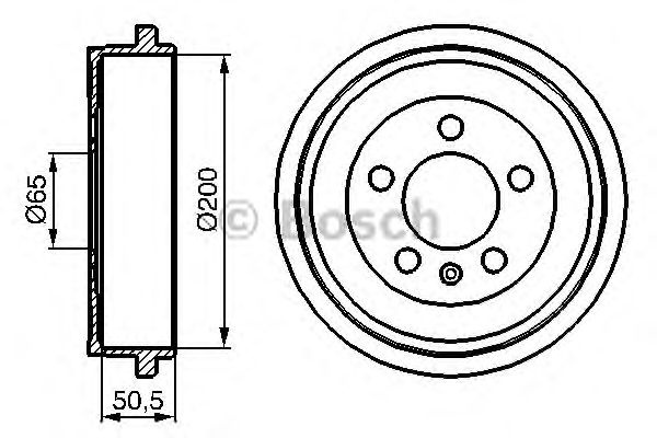 Tambur frana punte spate VW AUDI A2/CORDOBA - Cod 