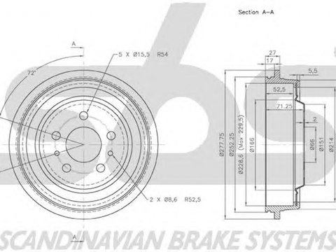 Tambur frana RENAULT ESPACE III JE0 sbs 1825253917