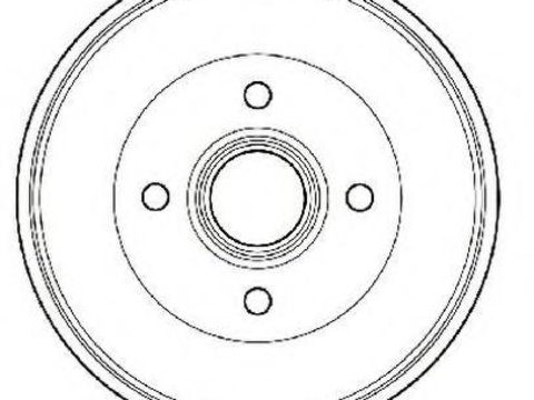 Tambur frana RENAULT EXTRA caroserie (F40_, G40_) - JURID 329110J