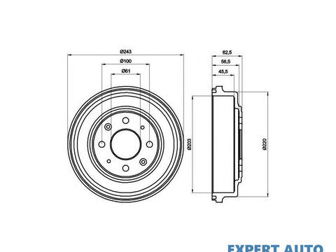 Tambur frana Rover 45 (RT) 2000-2005 #2 0986477059