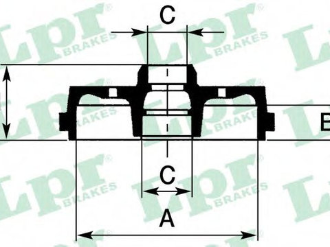 Tambur frana SEAT CORDOBA Vario (6K5) (1999 - 2002) LPR 7D0226