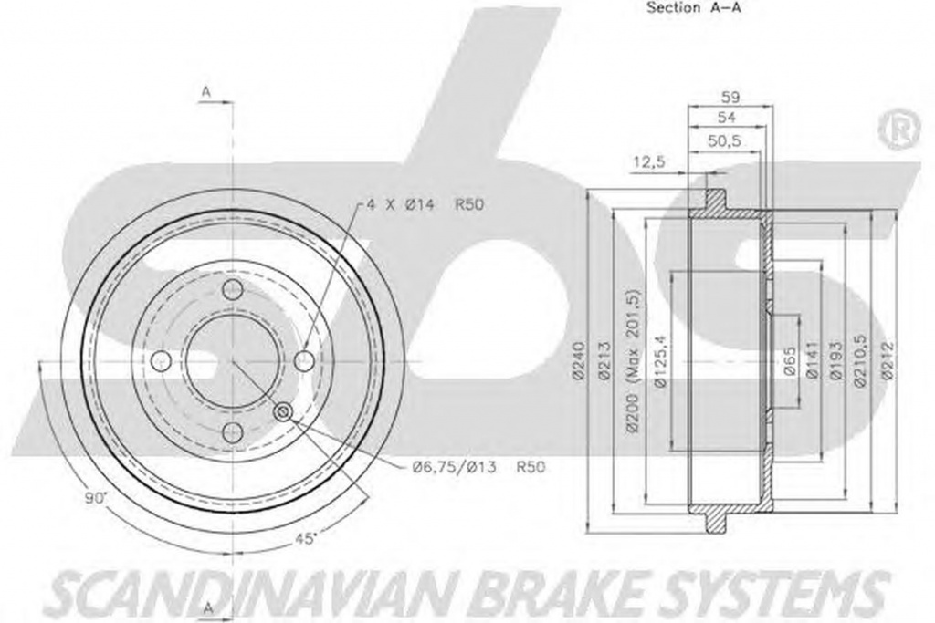 Tambur frana SKODA CITIGO sbs 1825254725